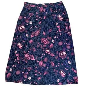Vintage Laura Scott Whimsigoth Dark Fairy Midi Skirt L
